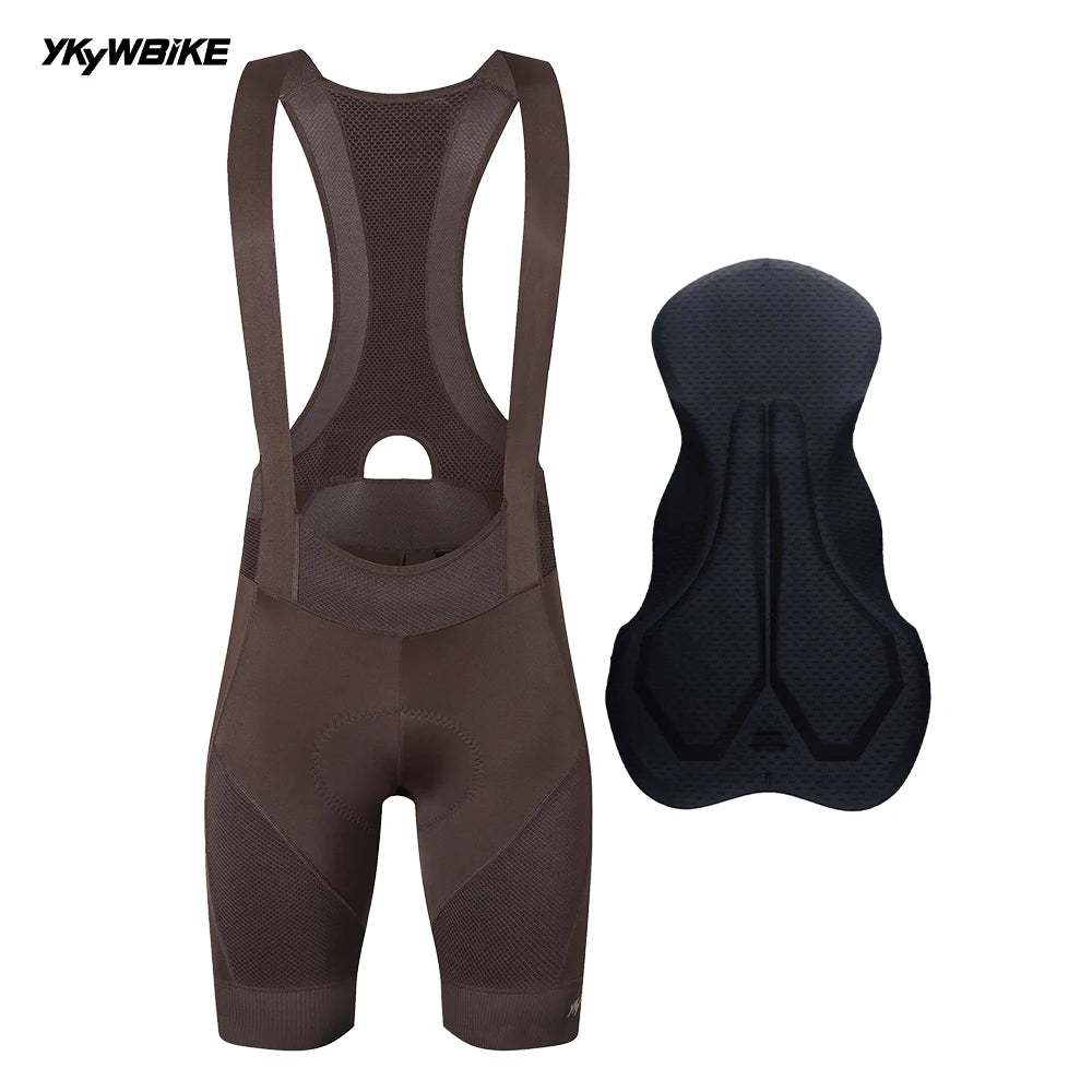 YKYWBIKE Herren Trägerhose Radfahren Rennrad Trägerhose Fahrrad Tights Radfahren MTB Trägerhose mit 6 Stunden gepolsterter Belgien-Polsterung