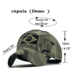 Men's Embroidered Baseball Cap Print Brazilian Flag/Casual Sports Tactical Hat Camouflage Hat Hiking Hat Fishing Hat