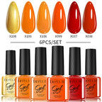 LILYCUTE Nagelgel-Politur-Set, Rosa Grün, Frühling, DIY-Nagelkunst-Design, lang anhaltend, Soak Off UV Gel, Maniküre, Malgel, Vernis-Kit