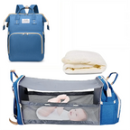 3-in-1-Wickeltaschen-Rucksack, faltbares Babybett, wasserdichte Reisetasche mit USB-Ladefunktion, Wickeltaschen-Rucksack mit Wickelbett, 3 Typen