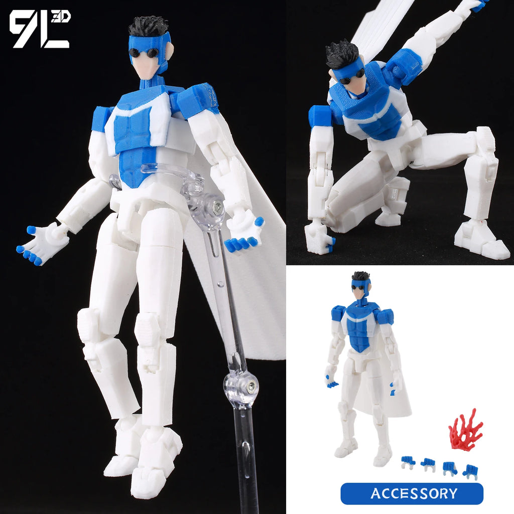 9L3D Gedruckte Deadpool Wolverine Batman Spider-Man Venom Actionfiguren Dummy13 Lucky13 T13 Anime Modell Spielzeug Sammlerstücke Geschenke