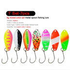 7/9/10 Stück Forellenköder 2,5g/2,6g/3g/3,2g/3,5g/5g Metalllöffel Angelköder Wobbler Casting Jigging Angelzubehör Pesca Döbel