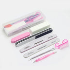 8-teiliges Nagelfeilen-Set 100/180 Nagelschleifpuffer Professionelle Maniküre-Feilen Make-up Pediküre-Bürsten Werkzeug Verlängerungskits