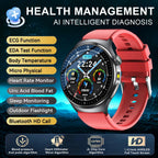 2026 Neue genaue Körpergesundheitsanalyse Smartwatch Herren EKG Blutfette Harnsäure Blutdruck Körperfett Sprachanruf Smartwatch