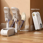 220V Schuhtrockner Elektrischer Zeittrockner Ausziehbar Schnelles Trocknen UV-Sterilisation Haushalt Reise Faltbare Schuhe Stiefel Socken Handschuhe