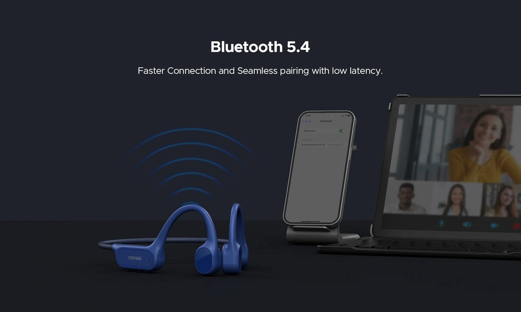 DOOGEE BoneBeat Swim Lite Knochenschall-Sportkopfhörer Bluetooth 5.4 Drahtloser Ohrhörer Wasserdichtes Headset zum Schwimmen