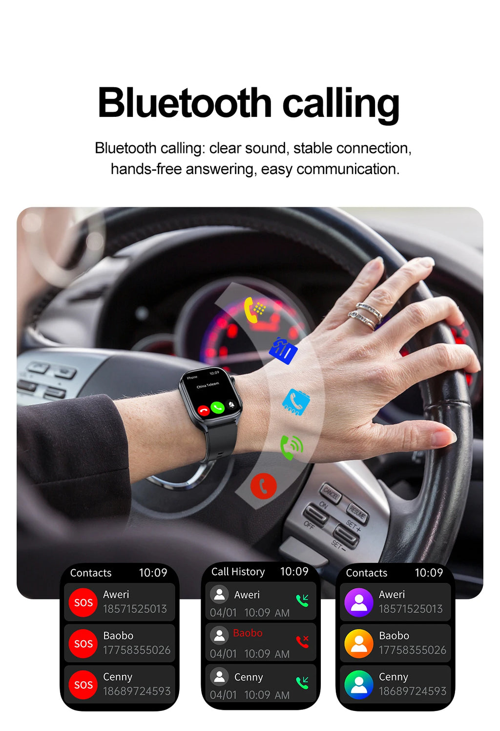 Neue Gesundheitsuhr Harnsäure Blutdruck Blutsauerstoff Körperanalyse Körperfett Smartwatch EKG+PPG Bluetooth Anruf Uhr Frauen Männer