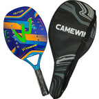 Camewin Beach-Tennisschläger 50% Carbon-Innenkern EVA-Schaum-Faser Mit Schutzhülle Hochwertiger Tennisschläger Neu 2024