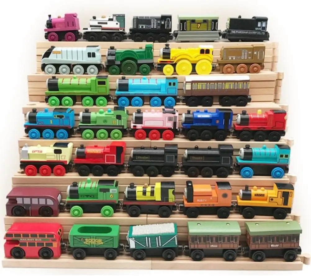 Thomas & Friends Holzeisenbahn Spielzeug Lady Percy Mike Rosie Edward Donald Gordon Emily Zug Waggons Geburtstag Weihnachten