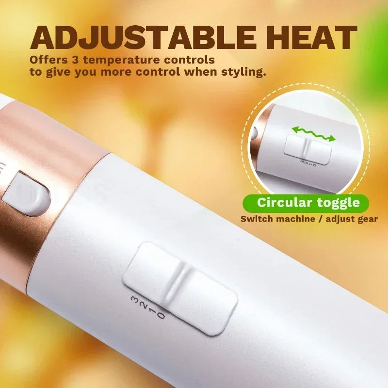 5-in-1 Warmluftbürste Heißluftkamm-Set Professioneller Lockenstab Haarglätter Styling-Tool für professionelle Haartrockner
