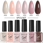 LILYCUTE Nagelgel-Politur-Set, Rosa Grün, Frühling, DIY-Nagelkunst-Design, lang anhaltend, Soak Off UV Gel, Maniküre, Malgel, Vernis-Kit