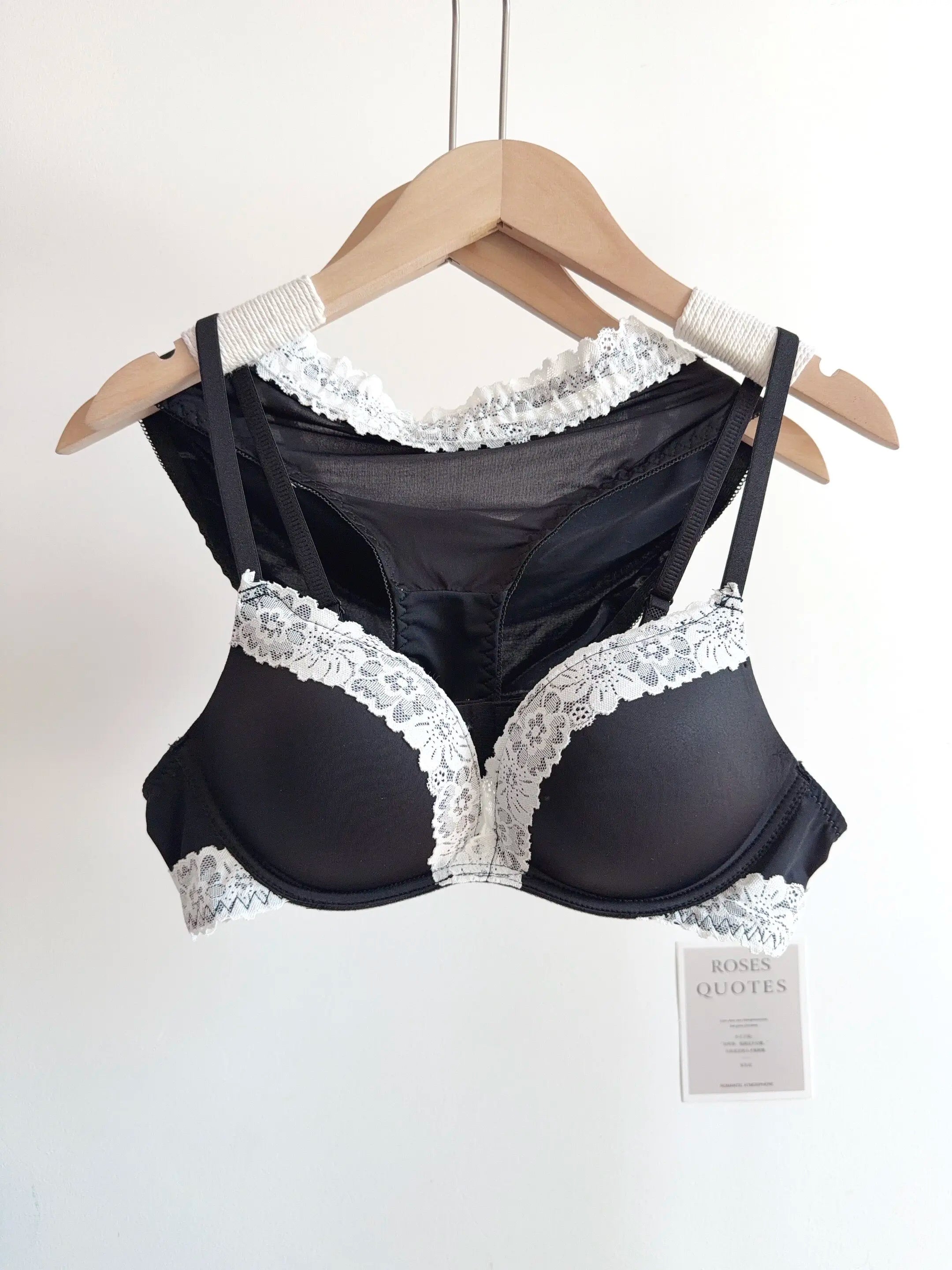 Sexy Leopard-Print-Dessous-Set für Damen, kabellos, unsichtbarer Push-Up für kleine Brüste, verstellbares A-bis-C-Körbchen, transparenter, reiner Spitzen-Look, S-XL