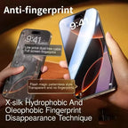 Staubfrei Installierbares Gehärtetes Glas für iPhone 16 15 14 Plus 17 Pro Max Air 13 12 Mini 11 XR XS Oleophobe Beschichtung Displayschutzfolie