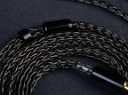 OPENHEART 16-adriges Kopfhörerkabel 1 zu 2 Klinken dual 3.5/2.5/4.4mm/XLR symmetrisches Kabel für HIFIMAN DENON Ersatzkabel 2m 3m