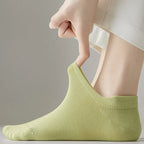 10 Stück=5 Paar Damen Socken Casual Atmungsaktiv Hohe Qualität Knöchelsocken Sommer Low Cut Baumwolle Dünne Kurze Elastische Socken calcetines