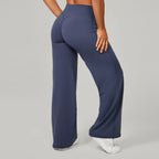 Damen gerade Yoga-Leggings weicher, dehnbarer Stoff Damen-Yogahosen GYM Schweißableitende Eigenschaften Lauf-Sport-Hosen