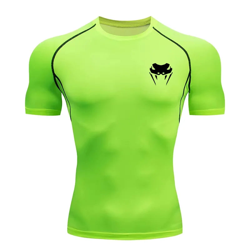 Herren Kompressionsshirt Kurzarm Langarm Schnelltrocknend | Allseason Workout Top für Fitnessstudio Laufen Fitness UV-Schutz