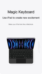 TouchPad Magic Keyboard für iPad Air 11 13 M4 2026 M3 M2 iPad 10 10. Gen. Air 4 5 6 iPad Pro 11 12,9 13'' M5 M4 Smart Cover Hintergrundbeleuchtung