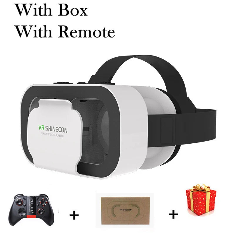 Shinecon 3D VR Brille Virtual Reality Viar Goggles Headset Geräte Smart Helm Linsen für Handy Mobil Smartphones Viewer