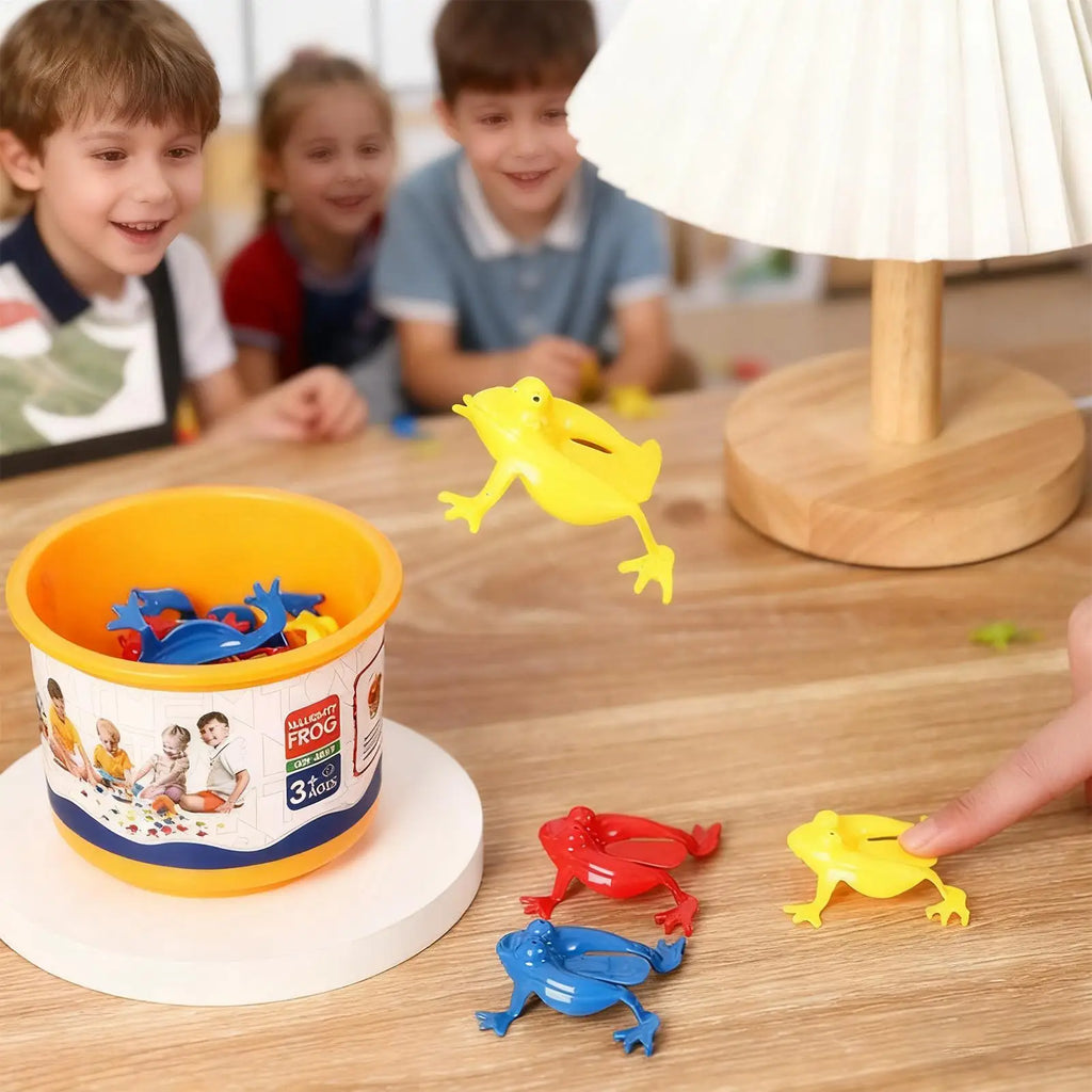 Frog Toy Jumping Frog Funny Educational Games 12 Pieces Finger Press Animal Toys for Kids Boys Girls Travel Bedroom Classroom