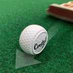 Flache Golf-Trainingsbälle zweischichtige Driving-Bälle Golf-Übungsbälle für Schwung Putter Driving Garten