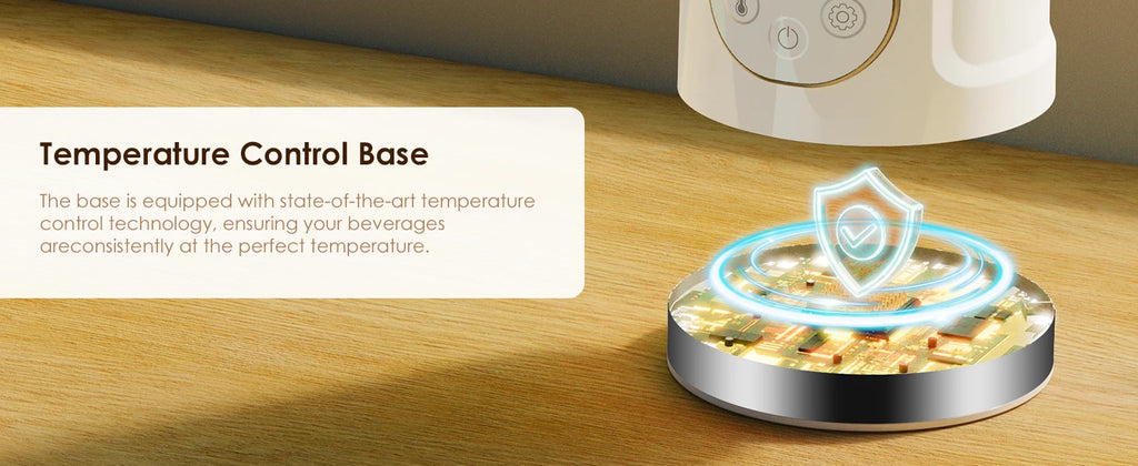 BioloMix 5-in-1 smarter Milchaufschäumer mit LED-Touch-Display, stilvoller Schaum für Kaffee & Lattes, Heiß- und Kaltschaumbereiter