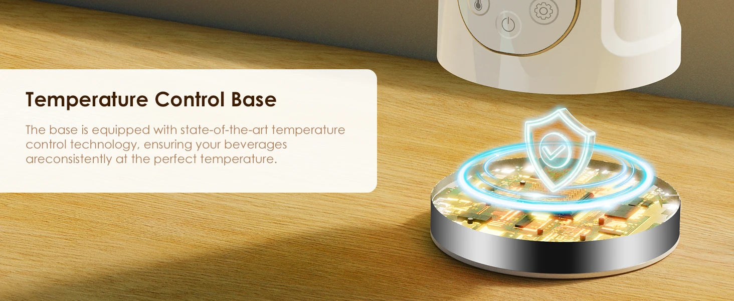 BioloMix 5-in-1 smarter Milchaufschäumer mit LED-Touch-Display, stilvoller Schaum für Kaffee & Lattes, Heiß- und Kaltschaumbereiter
