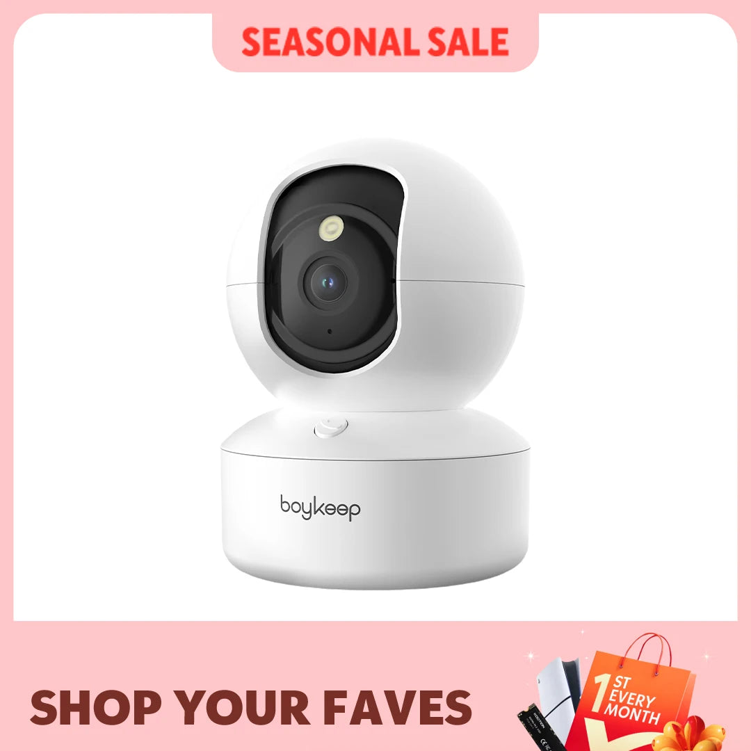 BoyKeep 3MP 5G/2.4GHz WiFi Indoor-Überwachungskamera Smart Babyphone IP-Kamera mit automatischer Verfolgung und 24/7 Videoüberwachung Hauptbild