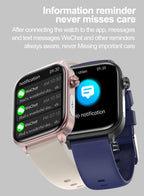 2025 Neue KI-Diagnose Blutfette Harnsäure Körperzusammensetzung Test Smartwatch für Herren EKG+PPG Bluetooth Anruf Gesundheits-Smartwatch