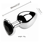 Metall-Analdildo für Frauen, Männer, Paare, Butt Plug, Arsch-Spielzeug, Erwachsenenspiel, Masturbator, Anal S/M/L, Diamant-Sexspielzeug für Erwachsenenprodukte