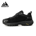 HIKEUP Leder Herrenschuhe für Herren Freizeitschuhe Mode Wasserdicht Winter Luxus Designer Marke Arbeitsstiefel Herren Rutschfeste Sneaker