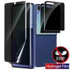 4in1 Blickschutzfolie Innen & Außen Hydrogel Anti-Spionage-Folien für Samsung Galaxy Z Flip 7 Flip7 Anti-Schnüffel-Schutz