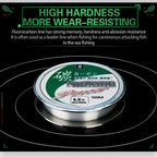 ZUKIBO 50M100M 100% Fluorocarbon Angelschnur Japanische importierte Kohlefaser-Schnur 1-25kg Monofilament Sinkende Schnur Meeresangeln