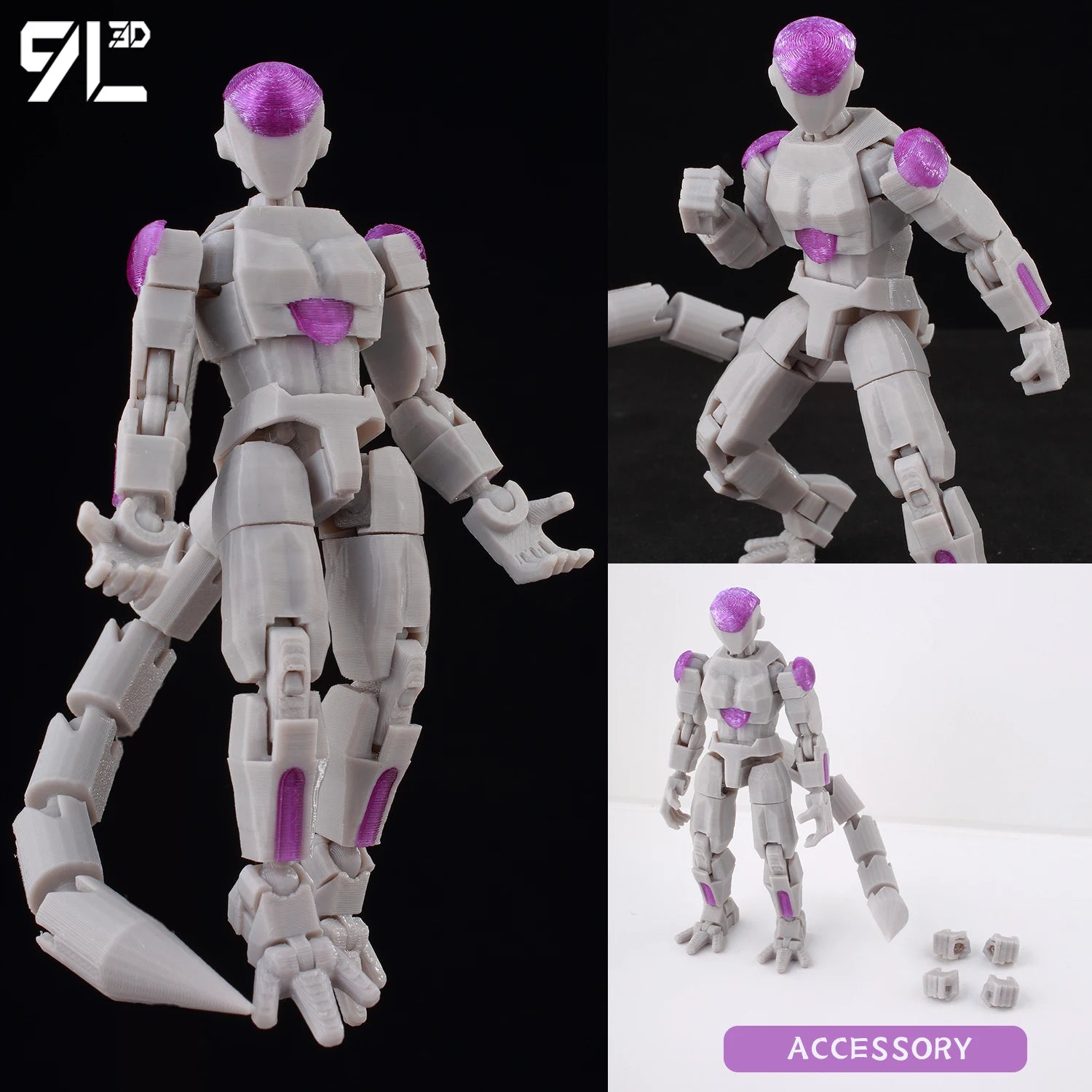 9L3D Gedruckte Dragon Ball Son Goku Vegeta Beerus Frieza Anime Lucky13 Dummy13 Titan13 Actionfiguren Mehrgelenkige Bewegliche Spielzeuge