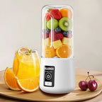 Tragbarer Entsafter Mixer 450ml USB Wiederaufladbarer Zitronen-Orangen-Frucht-Entsafter Becher Elektrische Saftmaschine Reiseentsafter