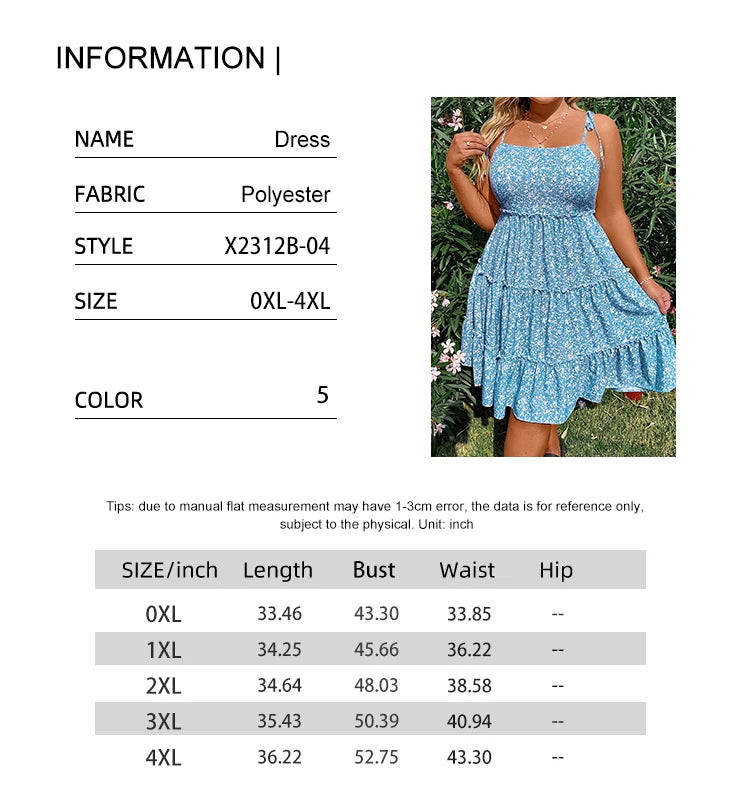 Damen Übergrößen Mini Blumenkleider Halb Bodycon Kurzarm Sommer Trägerkleid Bequem Lässig Beste Wahl für den Sommer