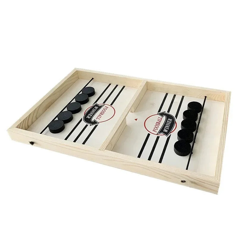 Tischfußball-Gewinner-Spiele Tischhockey-Spiel Katapult-Schach Eltern-Kind-interaktives Spielzeug Schnelles Schleuder-Puck-Brettspielzeug für Kinder