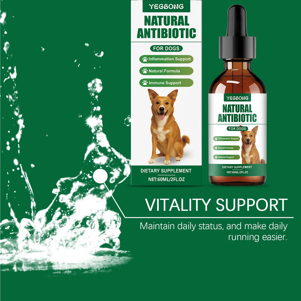 60ml Multivitamin-Ergänzung für Hunde zur Stärkung des Immunsystems, sanfte Formel zur Linderung von Hautbeschwerden, tägliche Nahrungsergänzung