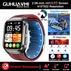 2026Neue Gesundheitsuhr Blutdruck Genaue Messung Smartwatches Herren Harnsäure Blutfette wasserdicht Airbag Smartwatch Damen