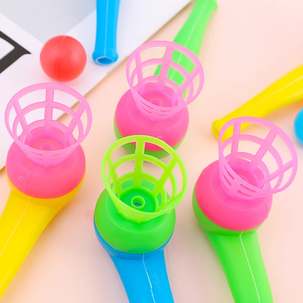 2-8 Stück bunte Plastikröhrchen Blasball Kinder-Puzzlespielzeug Klassische magische schwebende Blasball-Spielzeuge Baby-Gleichgewichtstraining-Spiel