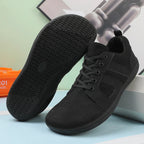 FANCYLEE Klassische Damen GAT Barfuß-Sneaker Retro Wildleder Minimalistische Walkingschuhe Weite Passform Zero Drop Freizeitschuhe Größe 36-41