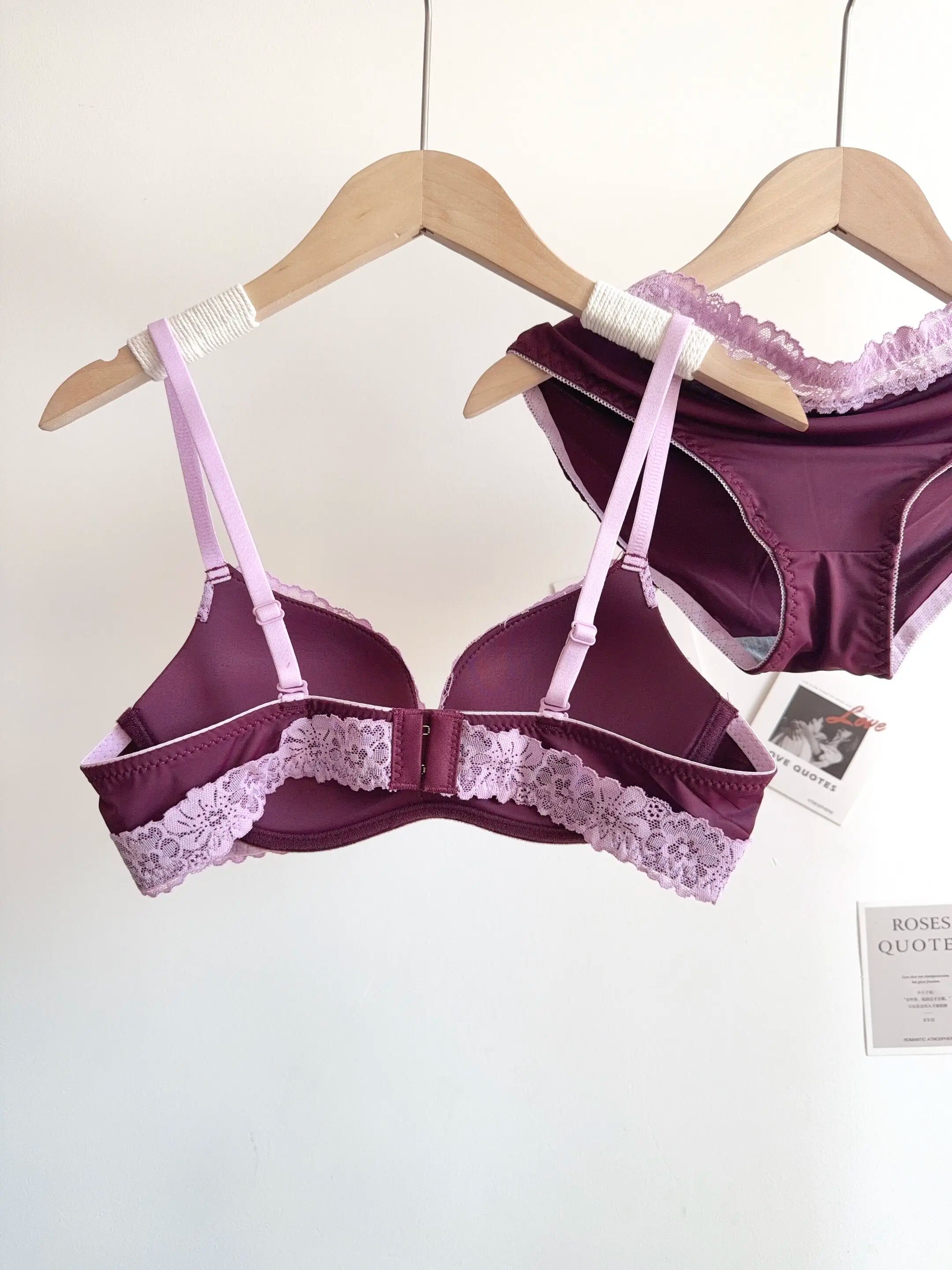 Sexy Leopard-Print-Dessous-Set für Damen, kabellos, unsichtbarer Push-Up für kleine Brüste, verstellbares A-bis-C-Körbchen, transparenter, reiner Spitzen-Look, S-XL