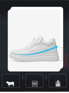 Hochwertige Herren-Sneaker, erhöhte Herrenschuhe, modische Freizeitschuhe, bequeme Leder-Sportschuhe, Höhenzunahme 6/8/10 cm