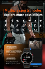 2026 Neue T-Rex3 Pro 1100mAh Akku Smartwatch GPS-Route 5ATM Wasserdicht Sport Lauf-Tracker Outdoor Kompass Militär-Smartwatch