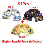 30-165 Stück Gold Pokemon Bunte Kartenset Schwarz Vmax Vstar Silber GX Box Pikachu Carta Glurak Deutsch Französisch Spanisch Spielkarten