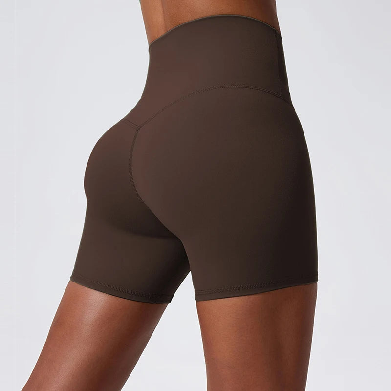 Hearuisavy Damen Yoga Shorts Sommer Soft Buttock Lift Gym Leggings High Waist Sport Shorts Damen Running Workout Shorts Female