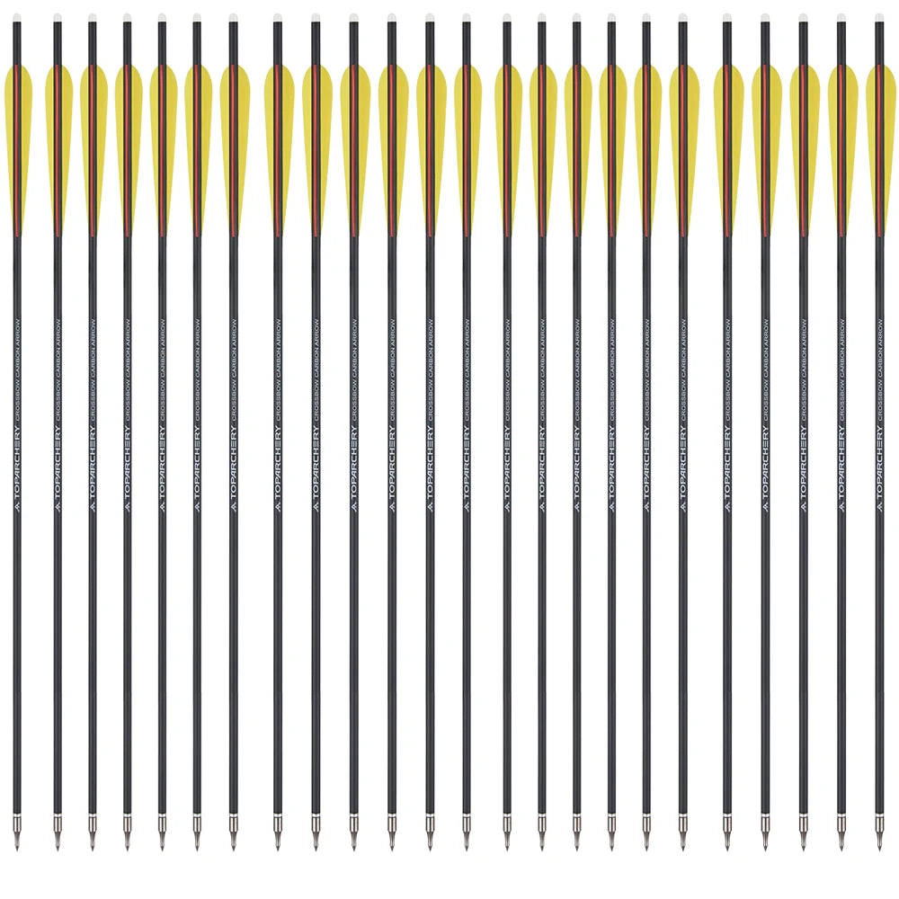 Carbon-Armbrustpfeil mit ersetzter Pfeilspitze, Bogenschießbolzen, Schießzubehör, Jagd, ID8.8, AD7.6, 20"