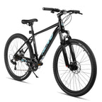 HILAND 26 Zoll Mountainbike aus Aluminiumlegierung für Damen und Herren, 21-Gang-Fahrrad mit mechanischen Scheibenbremsen, Federgabel