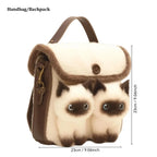 Süße Clutch Tasche Plüsch Rucksack Fellige Katzentasche Entzückende Kätzchen Handtasche für Frauen Kinder Cartoon 2025 Neue Kätzchen Handtasche