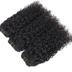 Pixie Locken Echthaar Weave Bundle mit Verschluss Brazilian Echthaar Weave Extensions 100% Echthaar Tressen HD Lace Verschluss